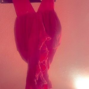 victoria s secret hot pink summer top ruffle soft cotton perfect for date night